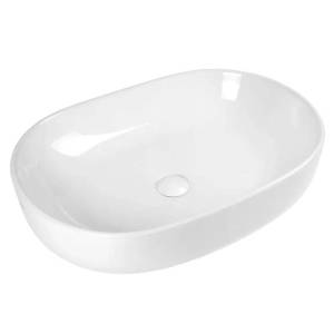 Раковина BOND Oval S59-600 накладная, овальная, 60x40x15 см, белая глянцевая