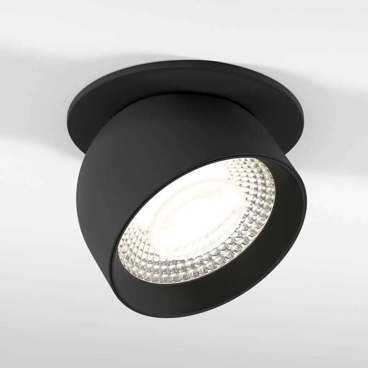 Встраиваемый точечный светодиодный светильник Elektrostandard Uno 25092/LED 8W 4000K черный