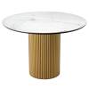 Стол Bradex Home Aura RF 0836 керамогранит Ravena Natural (матовый), золото 110x110x75