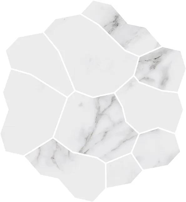 Декор Kerama Marazzi Марсель KMD2HID019BR наборный белый глянцевый обрезной 31.5x34.2