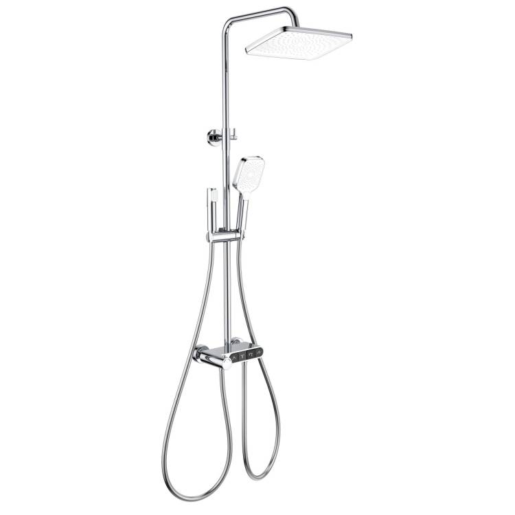 Душевая стойка Wonzon & Woghand WW-B3112-CR хром, с термостатом