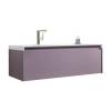 Тумба с раковиной Orans BC-4060-1200L 40x120x50 с LED подсветкой, лиловый матовый фото 2