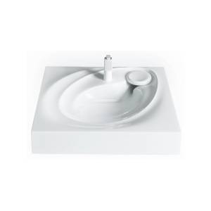 Раковина Maretti Valentina VA13SM98-844 над стиральной машиной, белая, 60.2x55