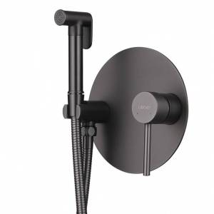 Смеситель для душа Abber Emotion AF8826NG с гигиеническим душем, никель