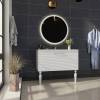 Тумба с раковиной Sanvit Эмми 3Д 120 белый матовый фото 7