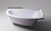 Ванна из искусственного камня Астра-Форм Анастасия 182x125 Solid Surface, правая, белая матовая