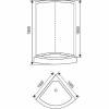 Душевая кабина Arcus Style S-03 100x100x195, стекла - матовые фактурные фото 2