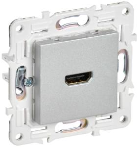Розетка HDMI IEK Skandy SK-H10-K23 серебряный