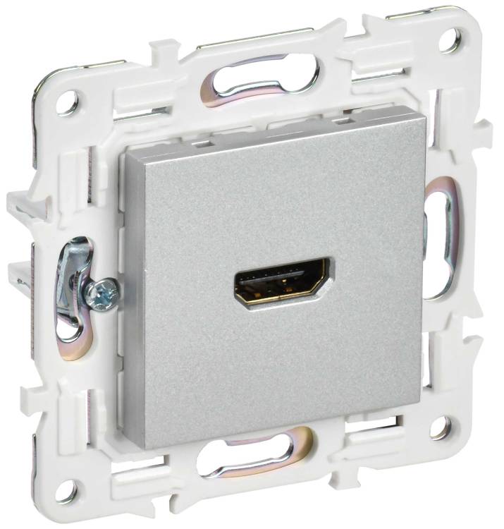 Розетка HDMI IEK Skandy SK-H10-K23 серебряный