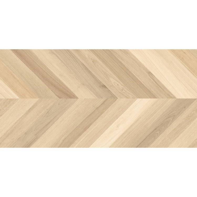 Керамогранит Laparet Wood Royal Almond Chevron M Бежевый Матовый Карвинг 60x120