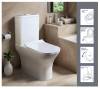 Унитаз-компакт Cerutti Spa Vettore CT10816 безободковый, сиденье микролифт, белый фото 2