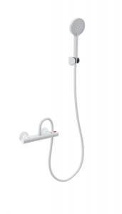 Смеситель для душа Wonzon & Woghand WW-B1005-A-MW с термостатом, белый матовый