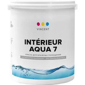 Краска для влажных помещений Vincent Interieur Aqua 7 шелковисто-матовая база С 2.25 л