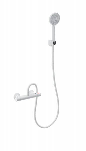 Смеситель для душа Wonzon & Woghand WW-B1005-A-MW с термостатом, белый матовый