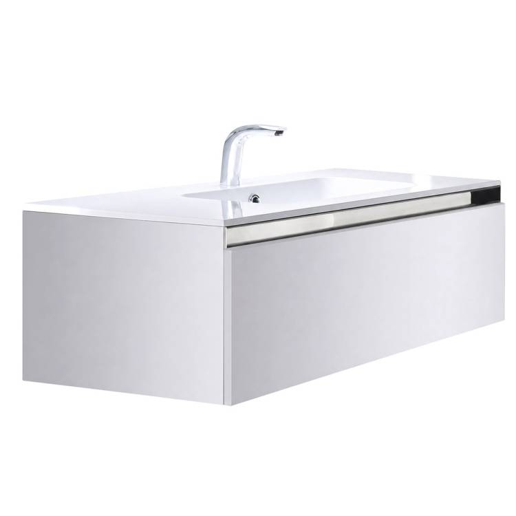 Тумба с раковиной Sanvit Кубэ-1 120 белый глянец