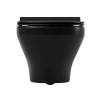 Унитаз подвесной BelBagno Sela BB3201CHR-MB/BB3201SC-MB безободковый, сиденье микролфит фото 5