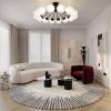 Большая подвесная светодиодная люстра Eurosvet Vinter 201057 LED черный фото 6