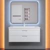 Тумба с раковиной Uperwood Modul 393020552 подвесная, матовая, белая, 100 см фото 11