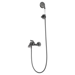 Смеситель для ванны Wonzon & Woghand WW-88639008-BGM с душевым гарнитуром, темный графит