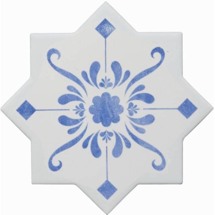 Керамогранит Cevica Becolors Star Dec. Stencil Electric Blue 13.25x13.25