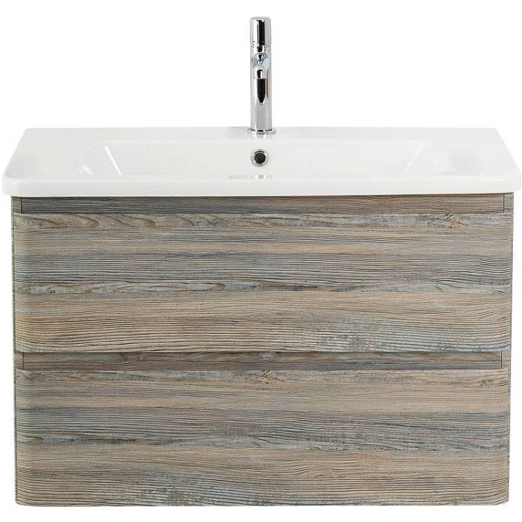 Тумба с раковиной Belbagno Albano-Cer ALBANO-CER-800-2C-SO-PS 77x44x50 Pino Scania подвесная с двумя выкатными ящиками