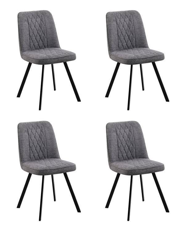 Набор из 4 стульев Stool Group Grein OS-2452-4 Bregocv-18 DUAL X4 темно-серые