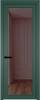 Межкомнатная дверь Profil Doors 1 AGP цвет профиля Зеленый воск, стекло безопасное 6 мм золотистая бронза 700x2000