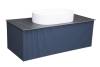 Тумба с раковиной La Fenice Terra FNC-01-TER-BG-100 Синий,со столешницей