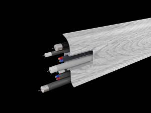 Плинтус Bonkeel Барк 5821 Дуб Омский 2200x58x22