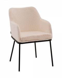 Стул с подлокотниками Stool Group Кози NEW AV 318-C01m-08 ткань букле молочный