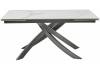 Стол Woodville Estebio 593891 gloss statuario white solid ceramic/серый металлик 160(240)x90x76 фото 3