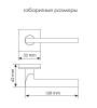 Дверная ручка Morelli Kaffee MH-50-S6 SC (Матовый Хром) фото 2