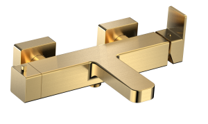Смеситель для ванны AQUAme Savona AQM6812BG золото шлифованное