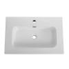 Раковина Cezares Duet CZR-8095-70 белый глянцевый, 71x46x17 фото 3