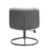 Кресло Tetchair Oslo 25480 VT shape silver, графит велюр, букле, экокожа фото 4