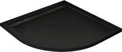 Поддон для душа Cezares TRAY-AS-R-90-30-NERO 90x90, черный матовый