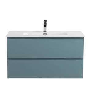 Тумба с раковиной BelBagno Kraft 90 Голубой матовый, раковина BB900ETL