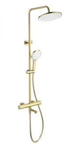 Душевая стойка Wonzon & Woghand WW-B3069-BG с термостатом, золото