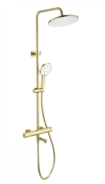 Душевая стойка Wonzon & Woghand WW-B3069-BG с термостатом, золото