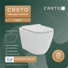 Унитаз подвесной Creto Logan L1 1001-001-L1W безободковый, сиденье микролифт, белый фото 4