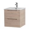 Тумба с раковиной BelBagno ETNA-500-2C-SO-RG подвесная, Rovere Grigio, 52.1x51x46.5 фото 2