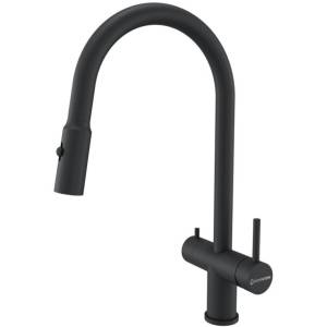 Смеситель для кухни Kuchenstern Brunn-FS 751BL80 черный