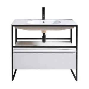 Тумба с раковиной Armadi Art Loft 100 белая, напольная