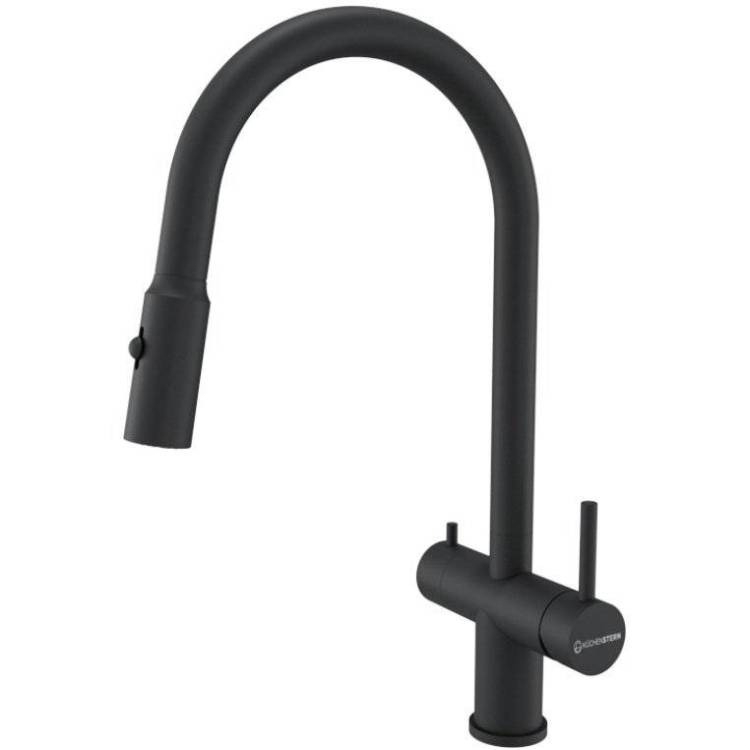 Смеситель для кухни Kuchenstern Brunn-FS 751BL80 черный