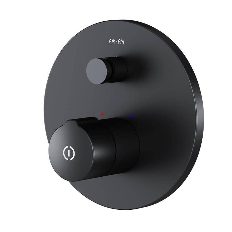 Смеситель для ванны и душа AM.PM X-Joy F85A45722 чёрный с внутренней частью