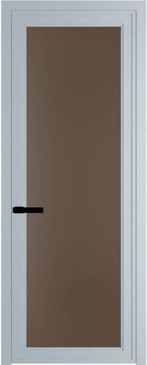 Межкомнатная дверь Profil Doors 1 AGP цвет профиля Серебро, стекло безопасное 6 мм монохром гляссе 600x2000