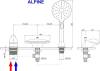 Смеситель на борт ванны Royal Bath Alpine RB2102 фото 2