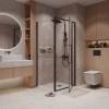 Душевой уголок Niagara Nova NG-85-9AB-A90B-34 профиль черный матовый, стекло прозрачное, 90x90x195 фото 3
