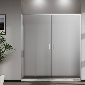 Душевая дверь в нишу Vincea Сити (City) VDS-5CT2170MT профиль хром, стекло текстурное, 170x195