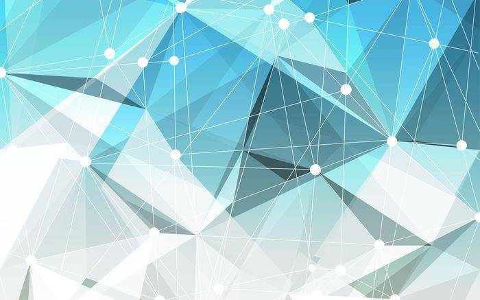 3D Фотообои Artegrafico «Голубая абстракция» POL-001 канвас